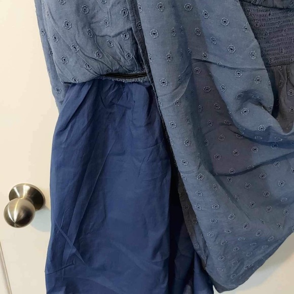 Old Navy Waist-Defined Smocked Mini Dress (Petite) - Picture 5 of 7